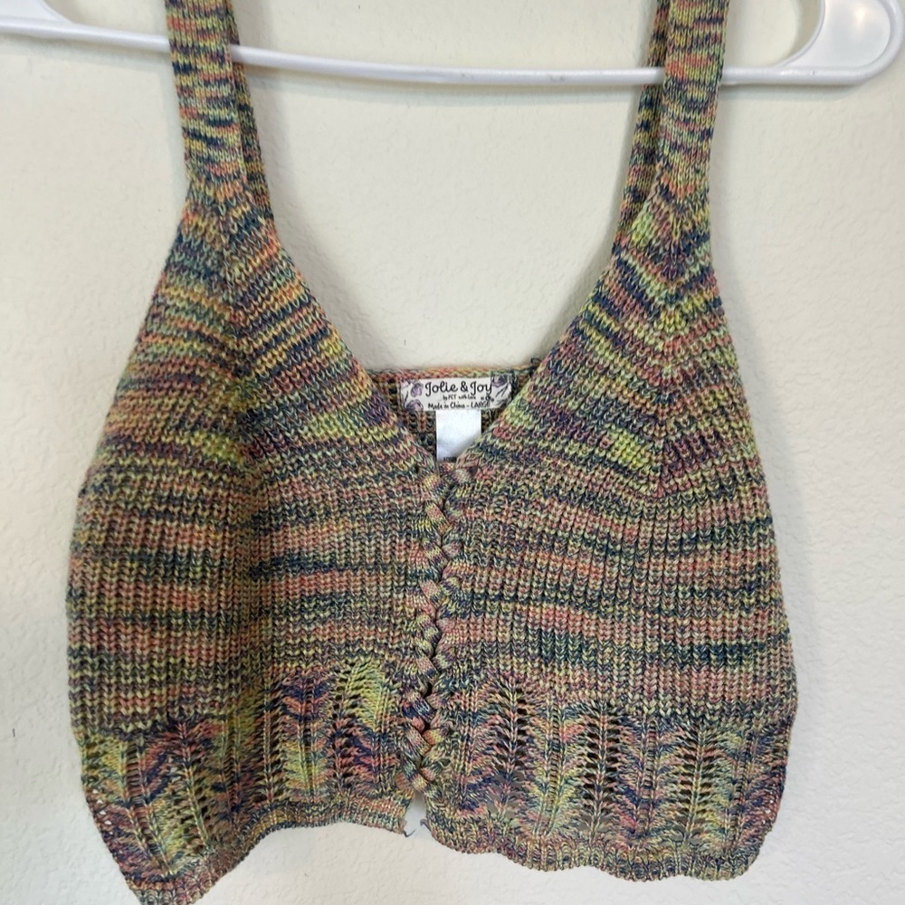 Jolie & Joy Large Multicolor Knit Women's Top